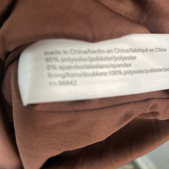 Eloquii Brown and Green Jumpsuit with Wrap-Style Top - Picture 6 of 13